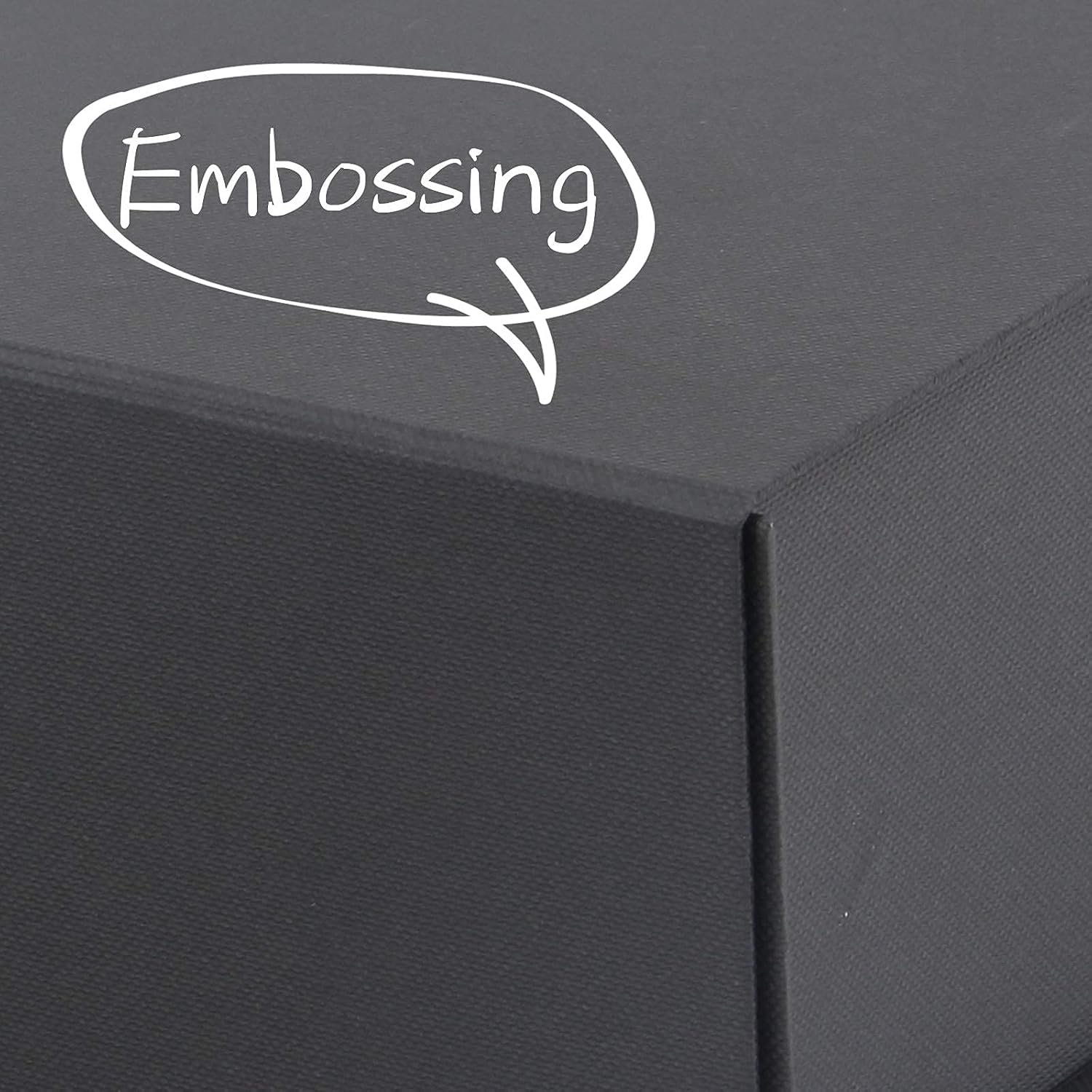 Black Foldable Gift Box with Magnet Seal - Image 3